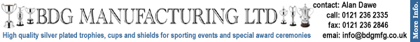 B.D.G. Manufacturing Limited - Telephone 0121 236 2335 